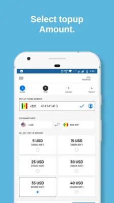 Expresso TopUp android App screenshot 3